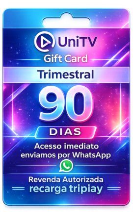 Gift Card UniTV 90 Dias — Código Digital Trimestral